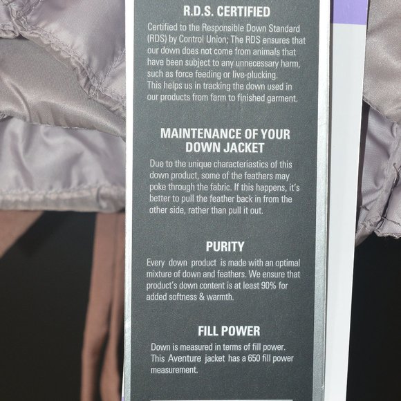 Gray ladies' Lightweight Down Jacket Aventure - Picture 6 of 11